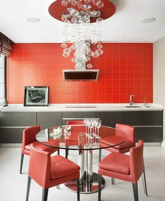 Interior untuk pemberani: 70 foto dapur hitam dan merah 1441_15
