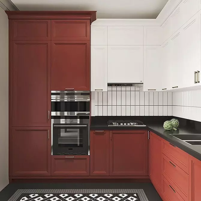 Intérieur pour Brave: 70 photos de cuisines noires et rouges 1441_25