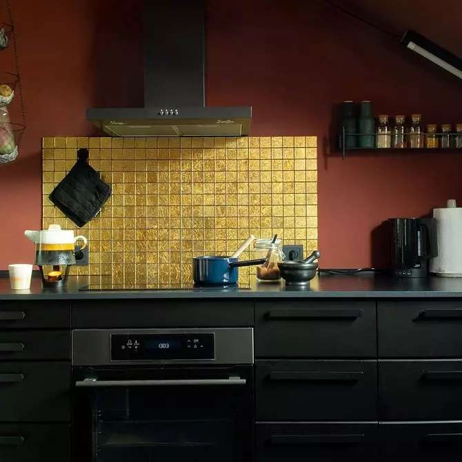 Interni per Brave: 70 foto di cucine nere e rosse 1441_36