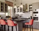 Interior untuk berani: 70 gambar dapur hitam dan merah 1441_47