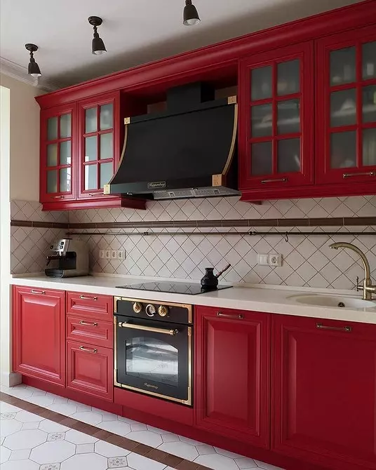 Interior para valente: 70 fotos de cociñas negras e vermellas 1441_53