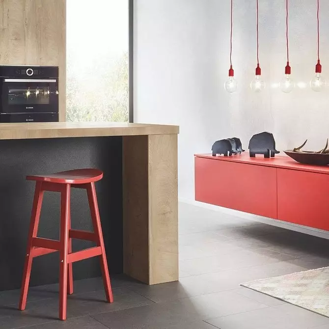 Interior for brave: 70 photos of black and red kitchens 1441_70