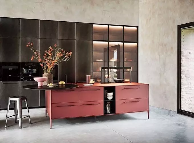 Interior untuk pemberani: 70 foto dapur hitam dan merah 1441_75