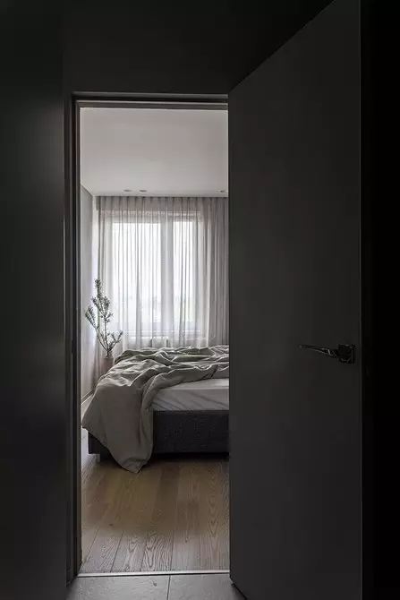 Interior modern saka apartemen kamar turu cilik ing omah khas 1452_26