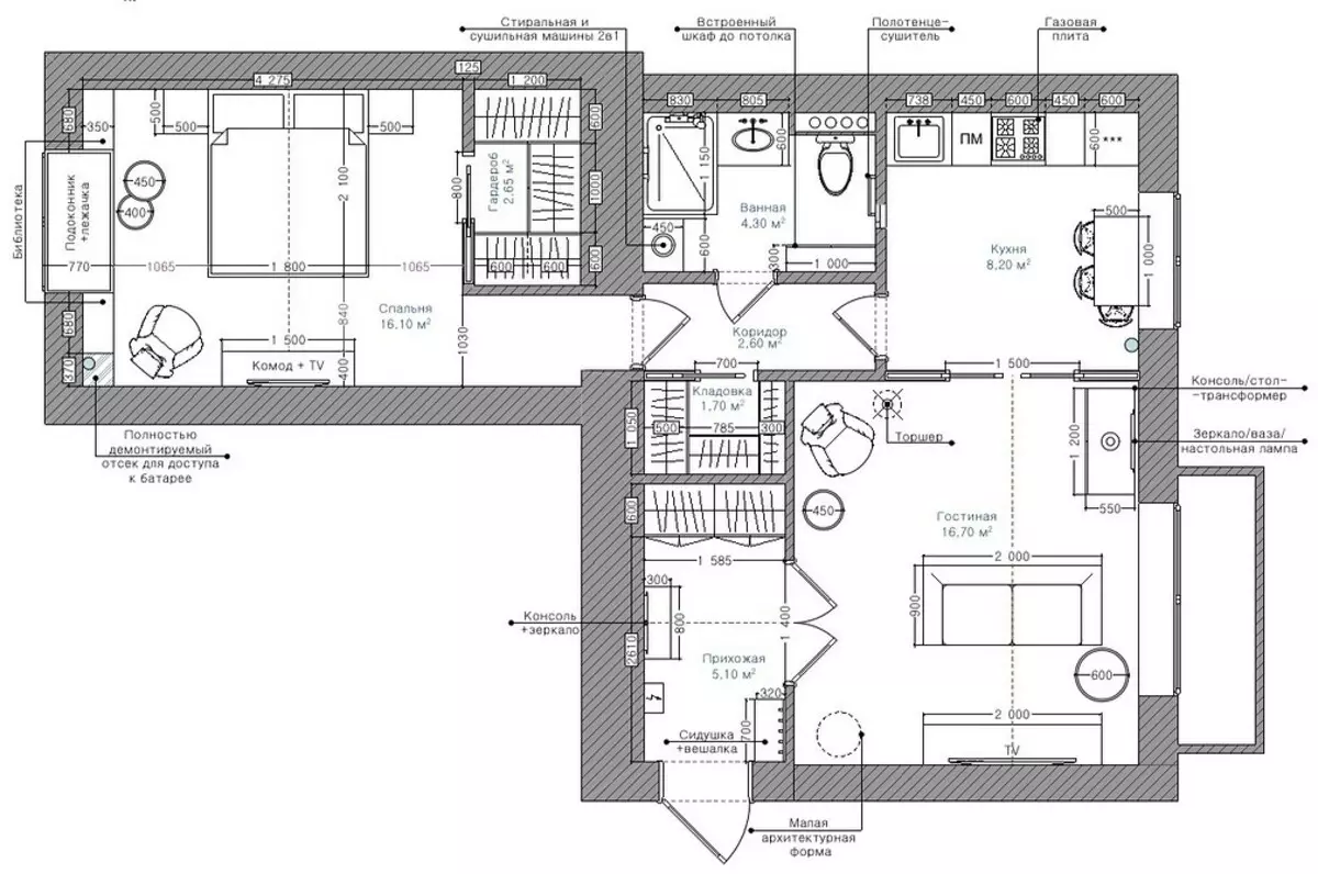 7 Appartementen om te huren, welke ontwerpers (u zou hier zeker willen wonen) 1467_44