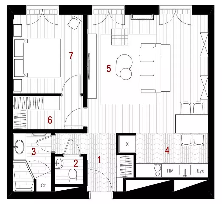 7 apartmana za iznajmljivanje, koji su napravili dizajnere (ovdje biste željeli živjeti ovdje) 1467_56