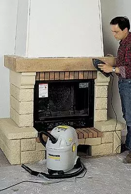 Installation de la cheminée