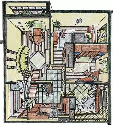 Presentatioun vun engem Dräi-Schlofkummer Appartement