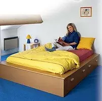سرير مزدوج مع صناديق مدمجة 15013_1