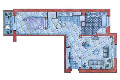 Metamorfozės apartamentai P-46 serijos namuose