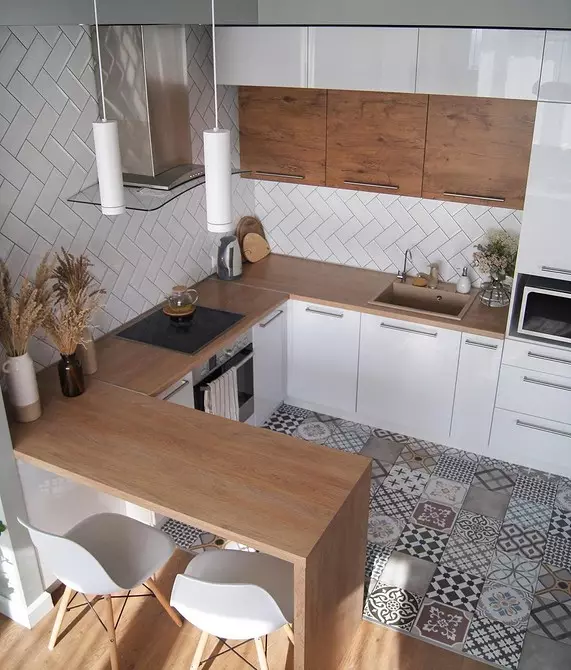 6 cách để đa dạng hóa nội thất của nhà bếp trắng (nếu có vẻ như bạn quá nhàm chán) 1506_31