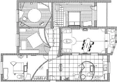 Förening av lägenheter i huset av P-44-serien