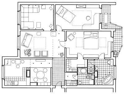 Stowarzyszenie apartamentów w domu serii P-44