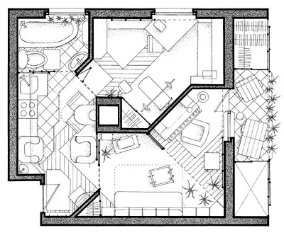 Reamenajarea apartamentului cu o cameră în seria 1605