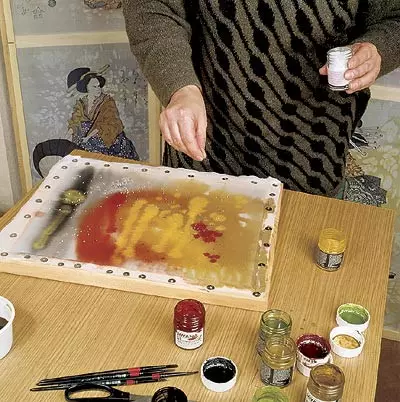 Tecniche di pittura da tavolo.
