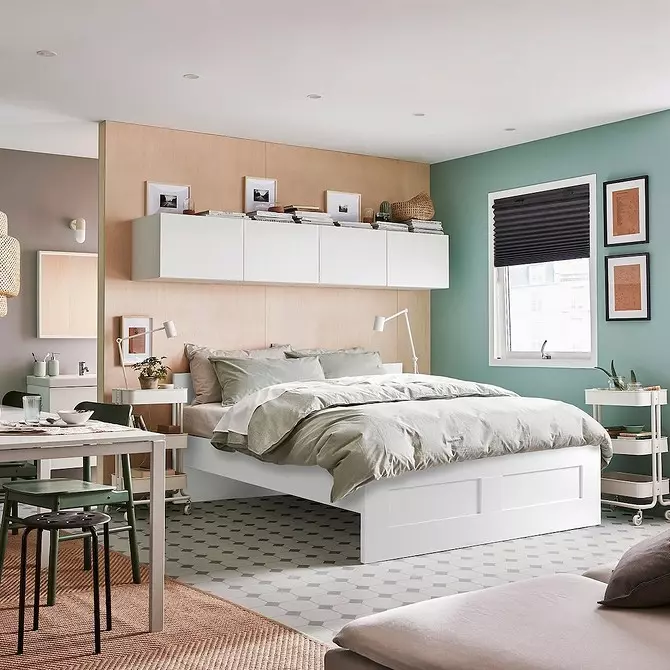 10 gultasvietas no Ikea, lai izveidotu mājīgu un funkcionālu interjera guļamistabu 1555_22