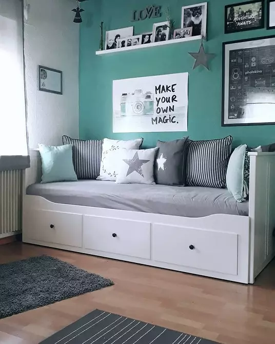 10 ležišč iz IKEA, da bi ustvarili udobno in funkcionalno notranjosto spalnico 1555_43