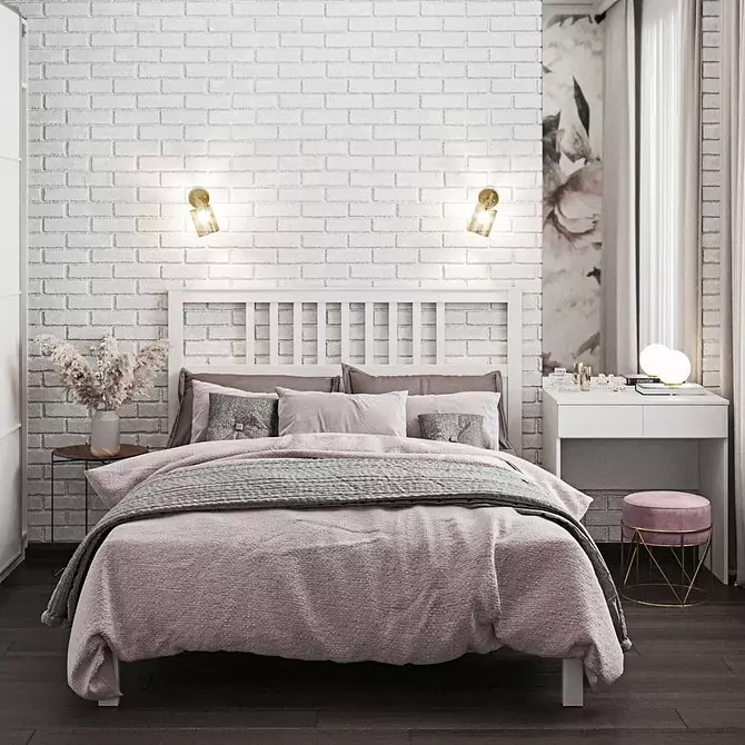 Rahat ve işlevsel bir iç yatak odası oluşturmak için IKEA'dan 10 yatak 1555_46