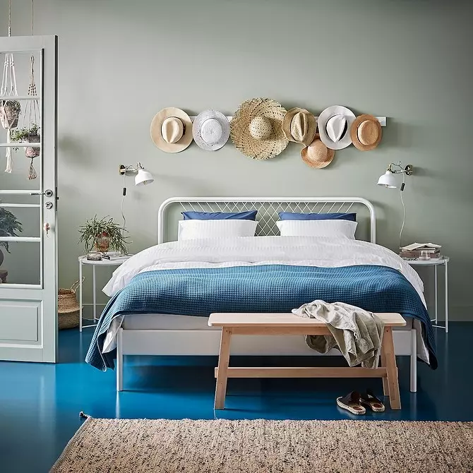 10 gultasvietas no Ikea, lai izveidotu mājīgu un funkcionālu interjera guļamistabu 1555_59