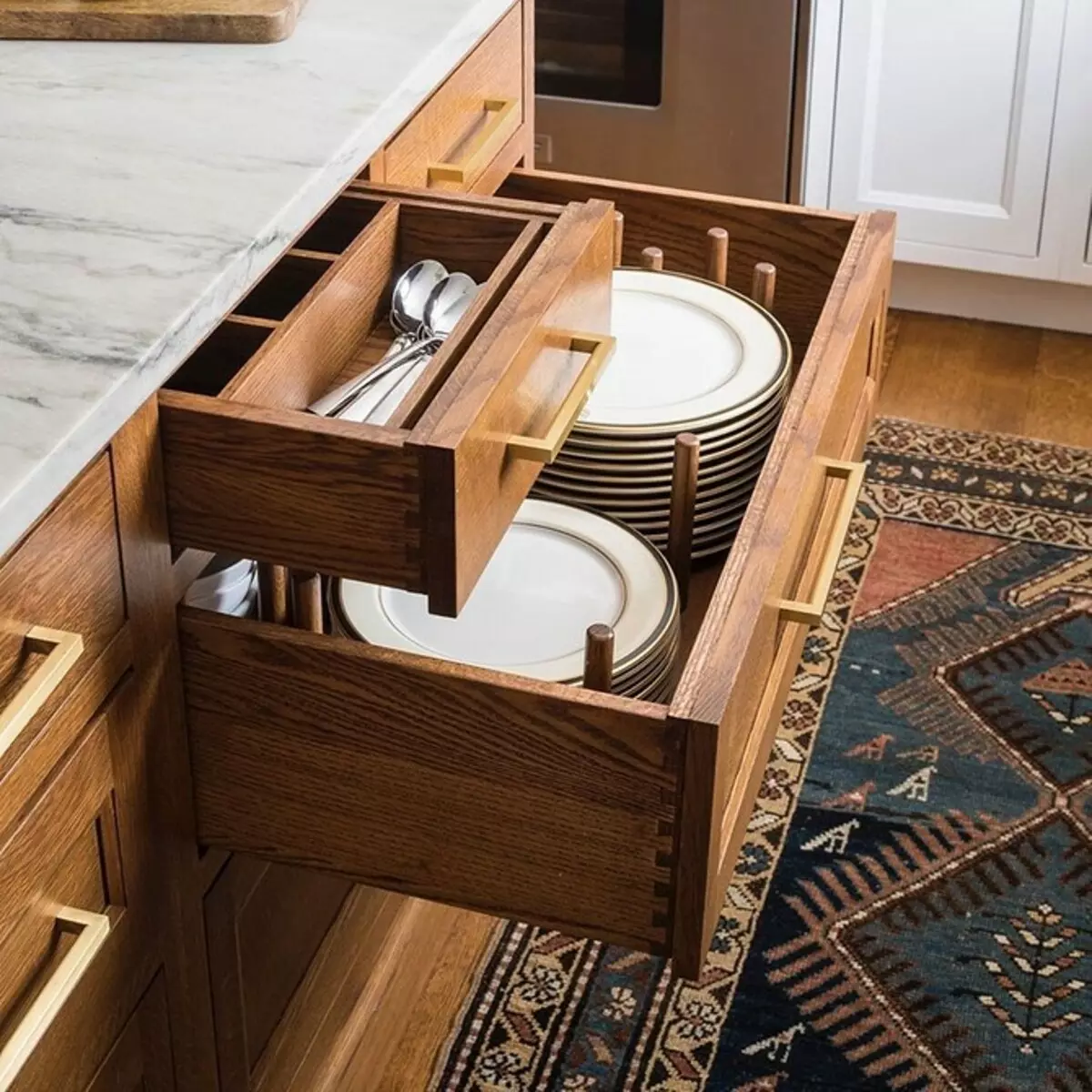 6 convenient ways to store dishes in the kitchen 1583_8