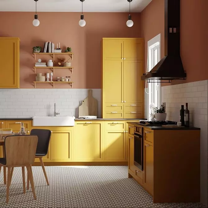 8 mest vellykkede og stilige fargekombinasjoner for kjøkkenet ditt 15959_39