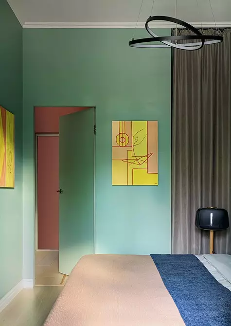 Ikea û Huner tevlihev bikin: apartmanek ronahî û bêhempa bi qadek 38 metre çargoşe. M. 1618_18