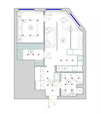 Cozy διαμέρισμα με έκταση 50 τετραγωνικών μέτρων. m, που εμπλέκονται σε κάθε γωνία 16552_43
