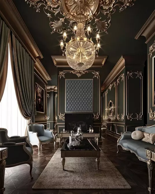 Royal Luxy: stil ampi în interior (50 de fotografii) 1694_105