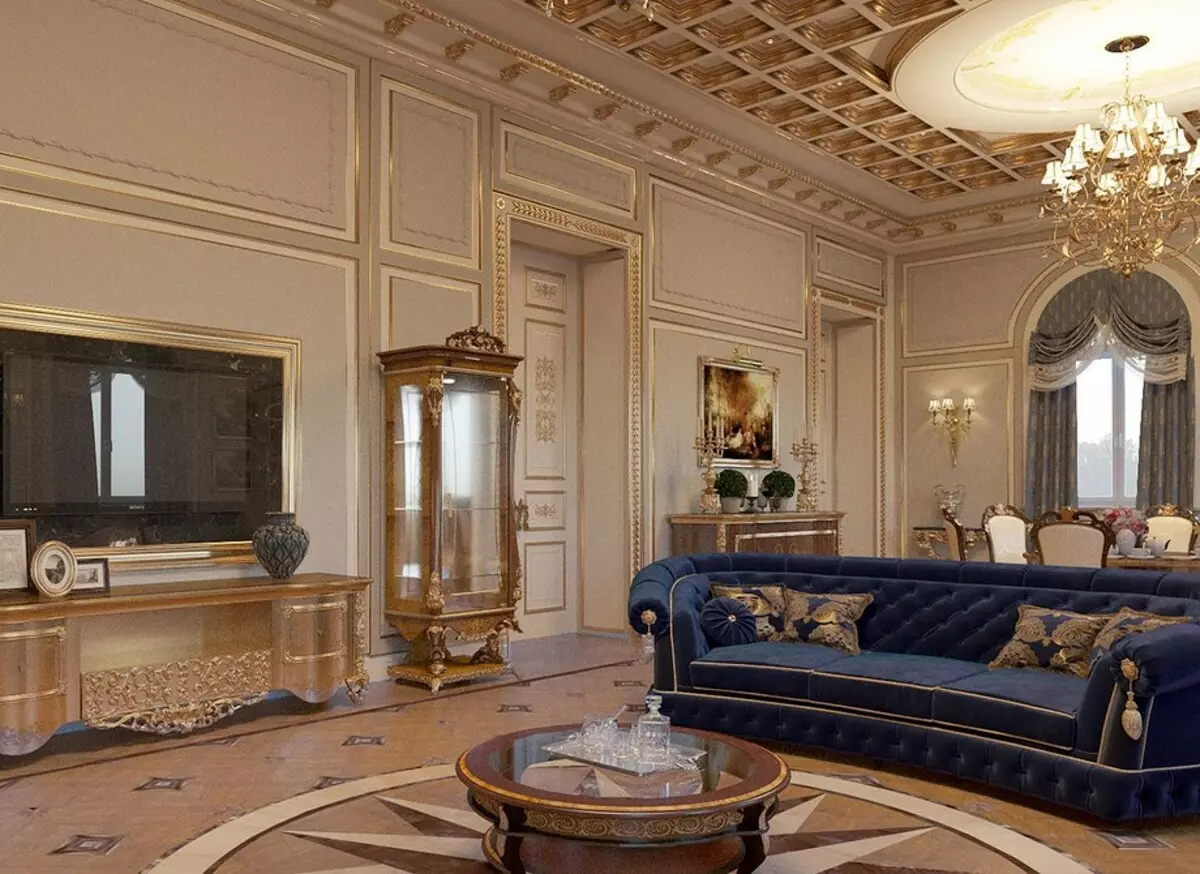 Royal Luxury: Ambírsky štýl v interiéri (50 fotografií) 1694_14