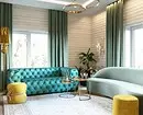 Cortines verdes a l'interior: consells per triar i exemples per a qualsevol habitació 17050_13