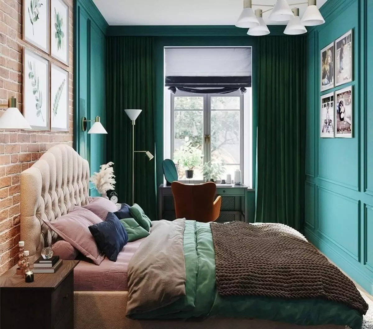 Green curtains in the interior: Tips for choosing and examples for any room 17050_67