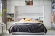 Cama, sistemas de almacenamento e decoración: rexistrar o interior do cuarto con Ikea