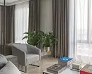 Apartamento com uma área de 45 metros quadrados. m em cores frios com espelhos e gloss 18086_12