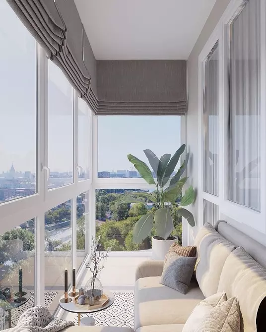 Jinsi ya kutoa design balcony na glazed panoramic: tips muhimu 1836_48