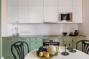 रसोई में दीवारों को कैसे अलग करें: 11 सामग्री और उनके उपयोग के उदाहरण 19452_1