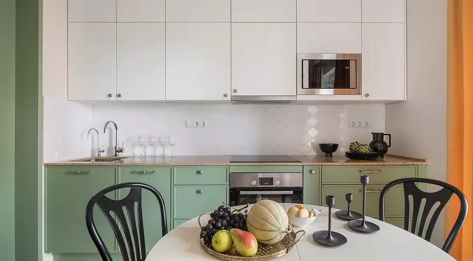 Sådan adskiller du væggene i køkkenet: 11 materialer og eksempler på deres brug