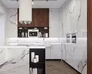 रसोई में दीवारों को कैसे अलग करें: 11 सामग्री और उनके उपयोग के उदाहरण 19452_60