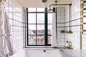 Μπάνιο, όπως στο ξενοδοχείο: 5 ιδέες από μοντέρνα ξενοδοχεία που πρέπει να λάβετε 1957_1