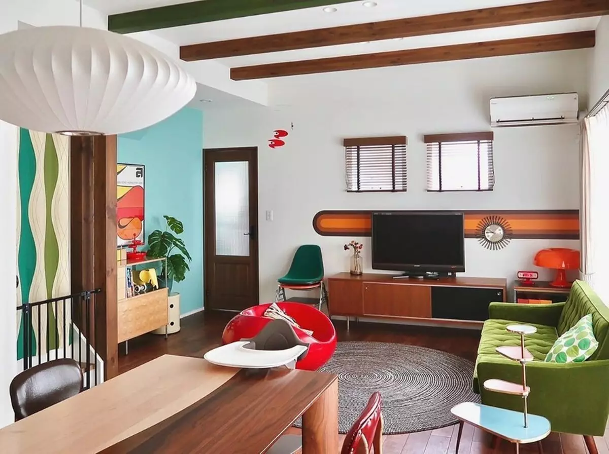 For connoisseurs Retro: how to issue an interior in the style of the sixties 2170_125