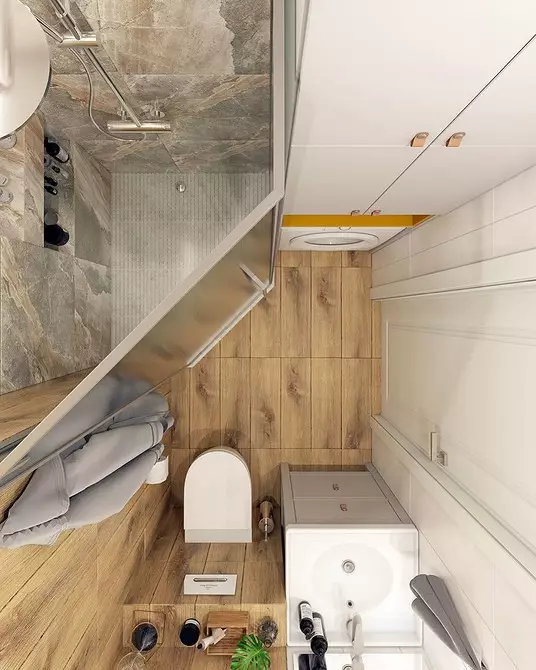 नुहाउनेको साथ एउटा सानो बाथरूम डिजाइन अस्वीकार गर्नुहोस् 2245_105