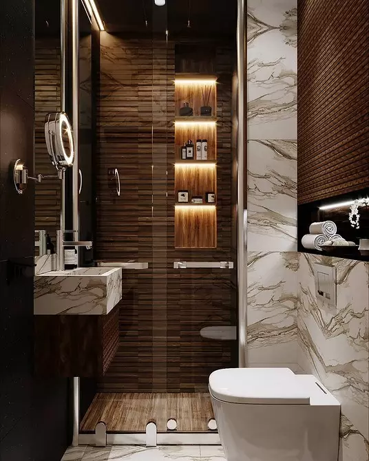 Dekorasi kamar mandi cilik kanthi adus 2245_108
