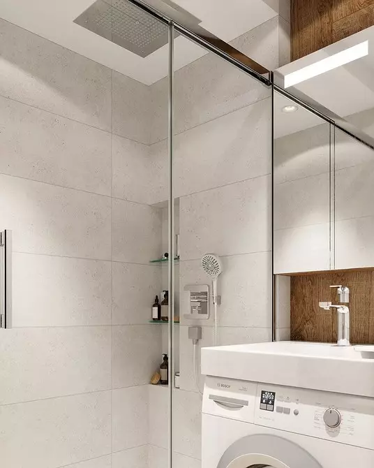 장식 샤워와 함께 작은 욕실 디자인 2245_91
