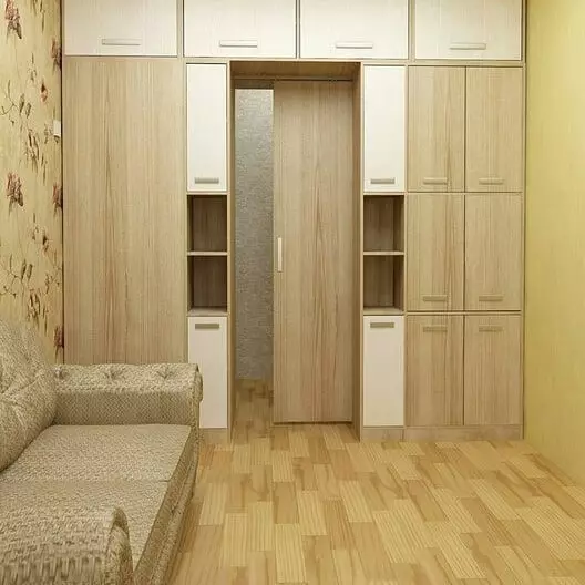 Quarto Zoning com um gabinete: Deliciosas ideias para diferentes tarefas 22657_133