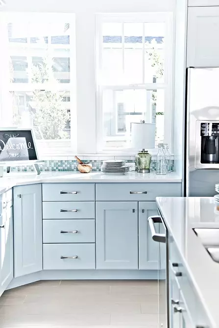 Fresh and unusual: everything about how to make a blue kitchen 2265_31