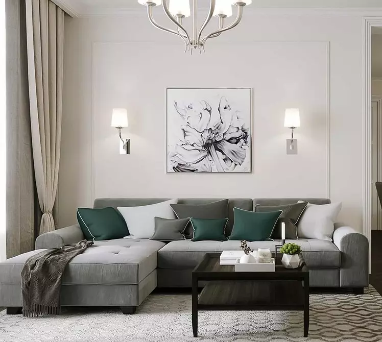 Dekorējot dzīvojamo istabu kā dizainers: 5 pieņemšanas, ka jūs viegli atkārtojat 2277_7