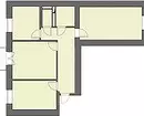 Planejamento de apartamento de 3 assoalhadas: características e idéias 2314_10