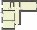 Perencanaan apartemen 3 kamar: Fitur dan ide 2314_10