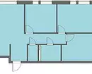 3-ĉambra apartamenta planado: Trajtoj kaj ideoj 2314_120