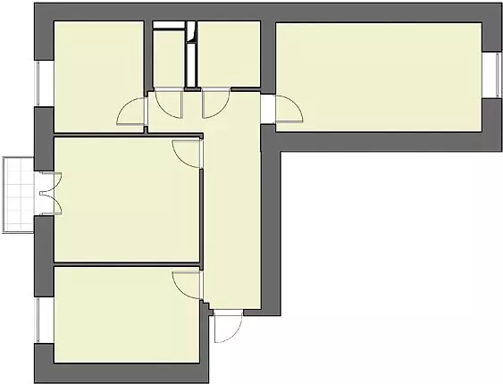 Ippjanar ta 'Appartament ta' 3 Kamra: Karatteristiċi u Ideat 2314_19