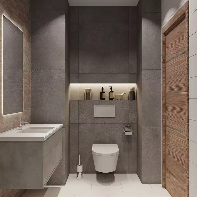 Best उत्तम आन्तरिक शैली बाथरूमको लागि, जसले प्रासंगिकता गुमाउँदैन 2323_122